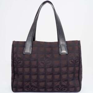 CHANEL Brown Leather Tote Bag